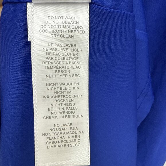 Adrianna Papell Size 12 Blue One Shoulder Jersey Maxi Dress Gown Cocktail Formal - Picture 11 of 11